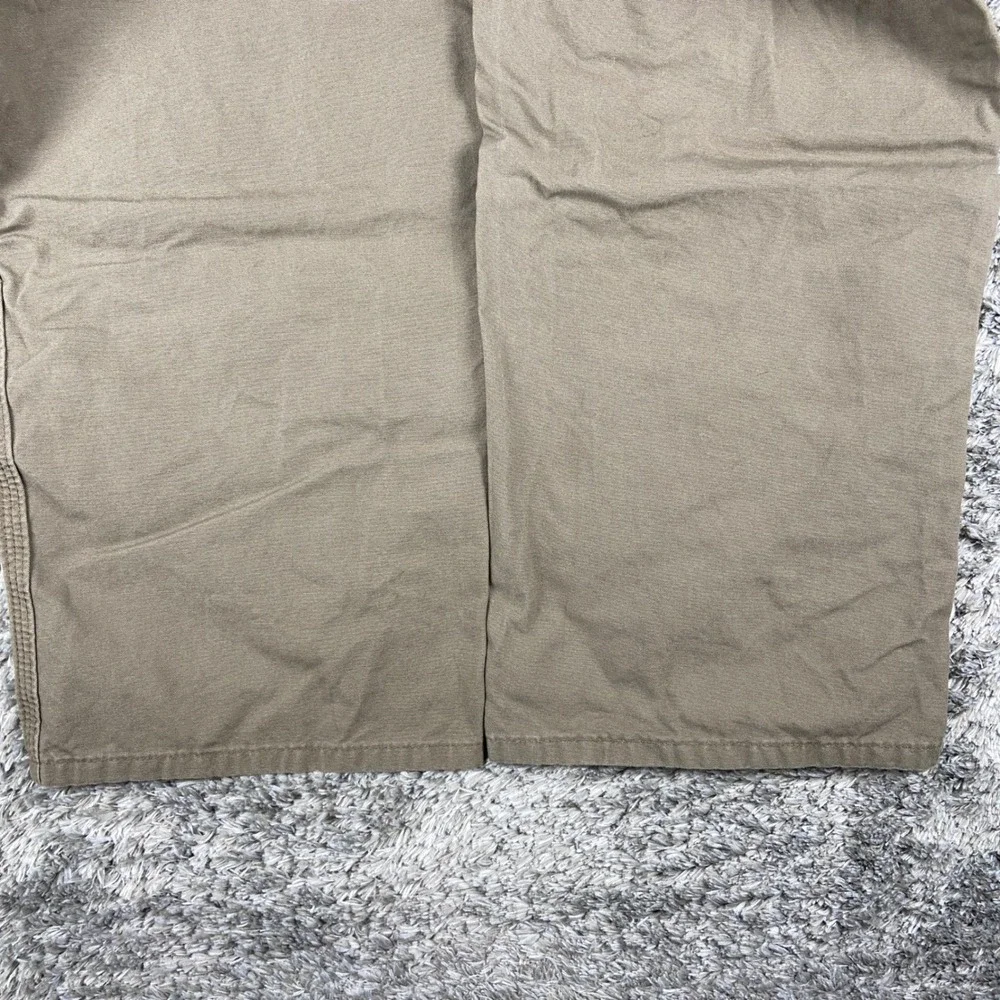Carhartt Loose Fit Canvas Utility Work Trousers Mens 38x34 Light Brown Carpenter